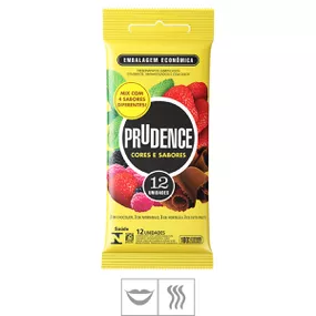 Preservativo Prudence Cores e Sabores 12un (00380) - Padrão - Tabuê Sex shop atacado - Produtos eróticos com preços de fábrica.