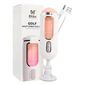 Masturbador Vai e Vem Com Vibro e Ventosa Golf SI (1349) - F... - Tabuê Sex shop atacado - Produtos eróticos com preços de fábrica.