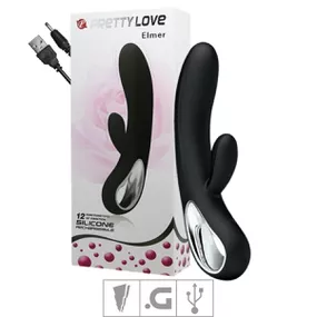 Vibrador Ponto G Recarregável Elmer SI - (5569) - Preto - Tabuê Sex shop atacado - Produtos eróticos com preços de fábrica.