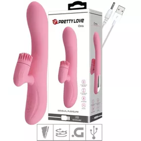 Vibrador Ponto G Com Rotação Cris SI (6145) - Rosa - Tabuê Sex shop atacado - Produtos eróticos com preços de fábrica.