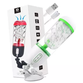 Masturbador Lanterna Com Vibro Vivek SI (7009) - Verde - Tabuê Sex shop atacado - Produtos eróticos com preços de fábrica.
