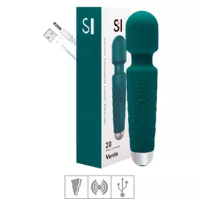 Massageador Recarregável Varinha Mágical SI (7167) - Verde - Tabuê Sex shop atacado - Produtos eróticos com preços de fábrica.