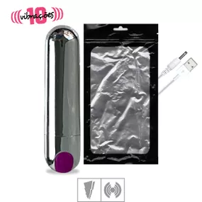 Cápsula Vibratória Recarregável Power Bullet SI (7621) - Cr... - Tabuê Sex shop atacado - Produtos eróticos com preços de fábrica.