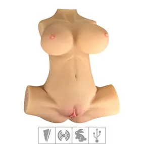 Masturbador Formato Meio Corpo Com sucção SI (7794) - Bege - Tabuê Sex shop atacado - Produtos eróticos com preços de fábrica.