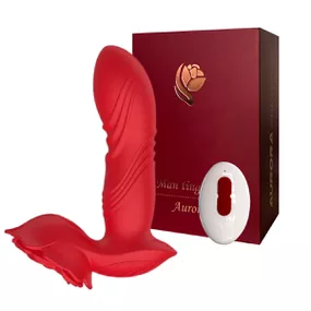 Vibrador Recarregável Formato de Rosa Man Ting Hua Aurora SI... - Tabuê Sex shop atacado - Produtos eróticos com preços de fábrica.