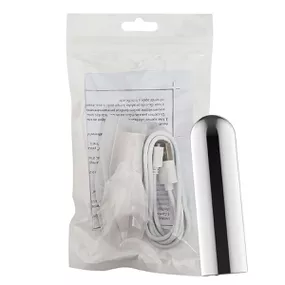 Cápsula Vibratória Recarregável SI (7899) - Cromado - Tabuê Sex shop atacado - Produtos eróticos com preços de fábrica.