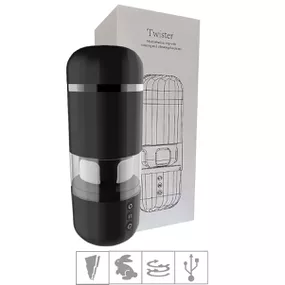 Masturbador Lanterna Com Rotação Twister SI -(8768) - Preto - Tabuê Sex shop atacado - Produtos eróticos com preços de fábrica.