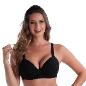 *Soutien Duanip Com Detalhe No Bojo (DU718). - Preto - Tabuê Sex shop atacado - Produtos eróticos com preços de fábrica.