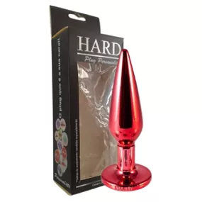 Plug Metálico Slim Personalitté (HA188). - Vermelho - Tabuê Sex shop atacado - Produtos eróticos com preços de fábrica.