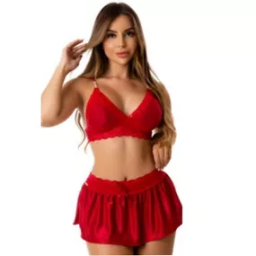 Conjunto Estrela Íntima Delas (ID1080) - Rubi - Tabuê Sex shop atacado - Produtos eróticos com preços de fábrica.