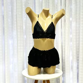 Conjunto Estrela Íntima Delas (ID1080) - Preto - Tabuê Sex shop atacado - Produtos eróticos com preços de fábrica.