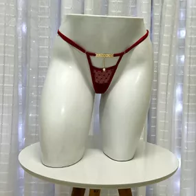 Calcinha Perigosa Vermelha Íntima Delas (ID1099V) - Faz o Pi... - Tabuê Sex shop atacado - Produtos eróticos com preços de fábrica.