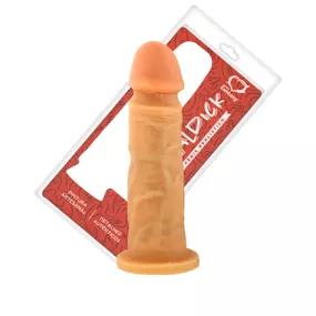 Prótese 14x13cm Simples Realdick (PAUR008) - Bege - Tabuê Sex shop atacado - Produtos eróticos com preços de fábrica.