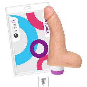 Prótese 14x16cm Com Vibro e Escroto (SS026V) - Bege - Tabuê Sex shop atacado - Produtos eróticos com preços de fábrica.
