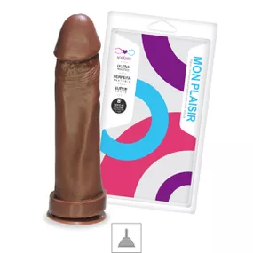 Prótese 21x17cm Com Ventosa (SSV021) - Marrom - Tabuê Sex shop atacado - Produtos eróticos com preços de fábrica.