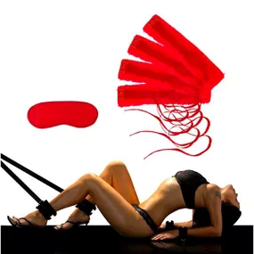 Kit 4 Amarras (ST206) - Vermelho - Tabuê Sex shop atacado - Produtos eróticos com preços de fábrica.