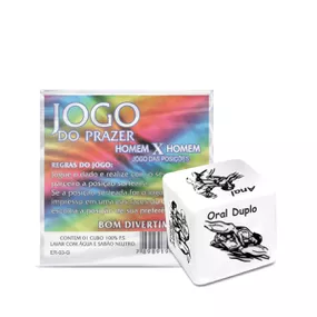 Dado Saquinho Unitário (DC-ST263) - Homem X Homem - Tabuê Sex shop atacado - Produtos eróticos com preços de fábrica.