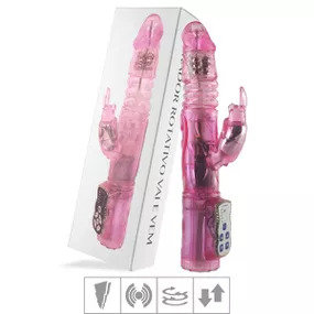 Vibrador Rotativo Vai e Vem VP (RT014-ST433) - Rosa - Tabuê Sex shop atacado - Produtos eróticos com preços de fábrica.