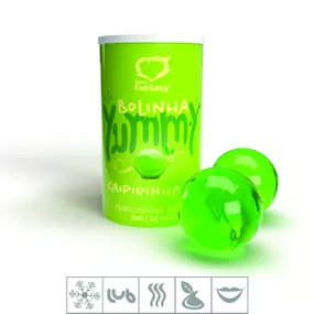 Bolinha Beijável Ice Yummy Com 2un (ST924) - Caipirinha - Tabuê Sex shop atacado - Produtos eróticos com preços de fábrica.