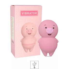 Estimulador Recarregável Formato de Porco VP (ES013) - Rosa - Tabuê Sex shop atacado - Produtos eróticos com preços de fábrica.