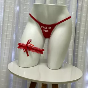 Calcinha Pegação Vermelha Íntima Delas (ID1060V) - Faz o Pi... - Tabuê Sex shop atacado - Produtos eróticos com preços de fábrica.