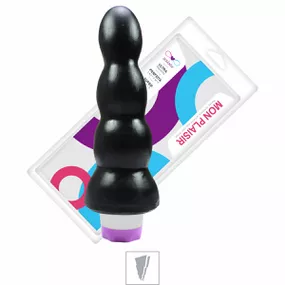 Plug Com Vibro e Três Esferas 15x21cm (SSP004V-ST446) - Pre... - Tabuê Sex shop atacado - Produtos eróticos com preços de fábrica.