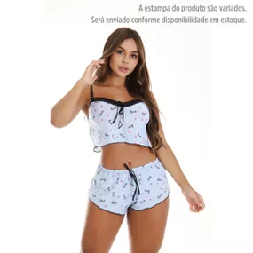 Baby Doll Blogueira Íntima Delas (ID1029-ST862). - Estampas ... - Tabuê Sex shop atacado - Produtos eróticos com preços de fábrica.