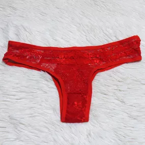*Calcinha Yully (YUL0872) - Vermelho - Tabuê Sex shop atacado - Produtos eróticos com preços de fábrica.