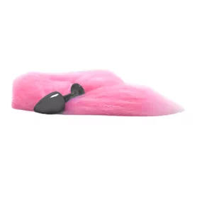 Plug de Metal Onix Com Cauda Hard (HA116P) - Rosa - lojaSeduzir.com.br Sex Shop e Lingerie Sensual em BH