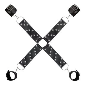 *Separador Com Algemas e Tornozeleiras (L286) - Preto - Revender Sex Shop com menor preço de BH