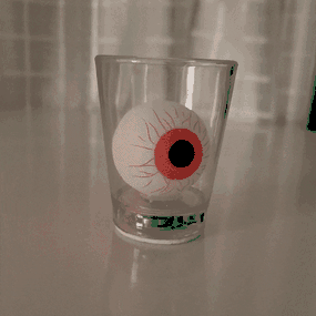 *Copo Shot Olho Halloween (RA644) - Padrão - Tabuê Sex shop atacado - Produtos eróticos com preços de fábrica.