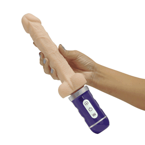 *Prótese 15x12cm Vai e Vem VP (PE081) - Bege - Use Hard - Fabricante e Sex Shop especializada em prazer anal 