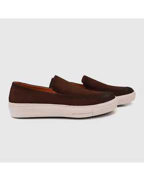 Tênis Masculino Iate Slip on Roger Café