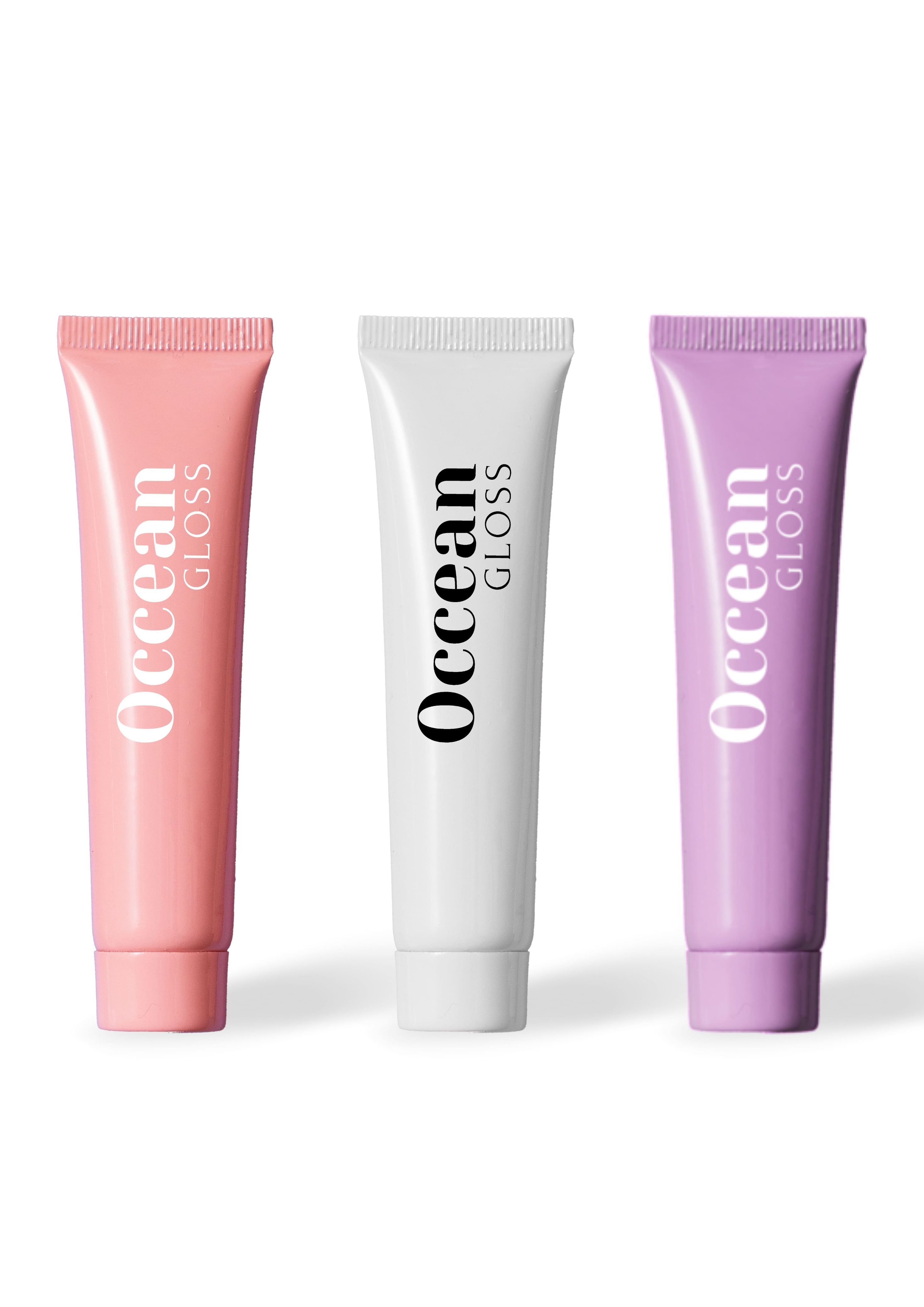 Kit Lip Gloss Côco, Uva e Morango - Occean Gloss