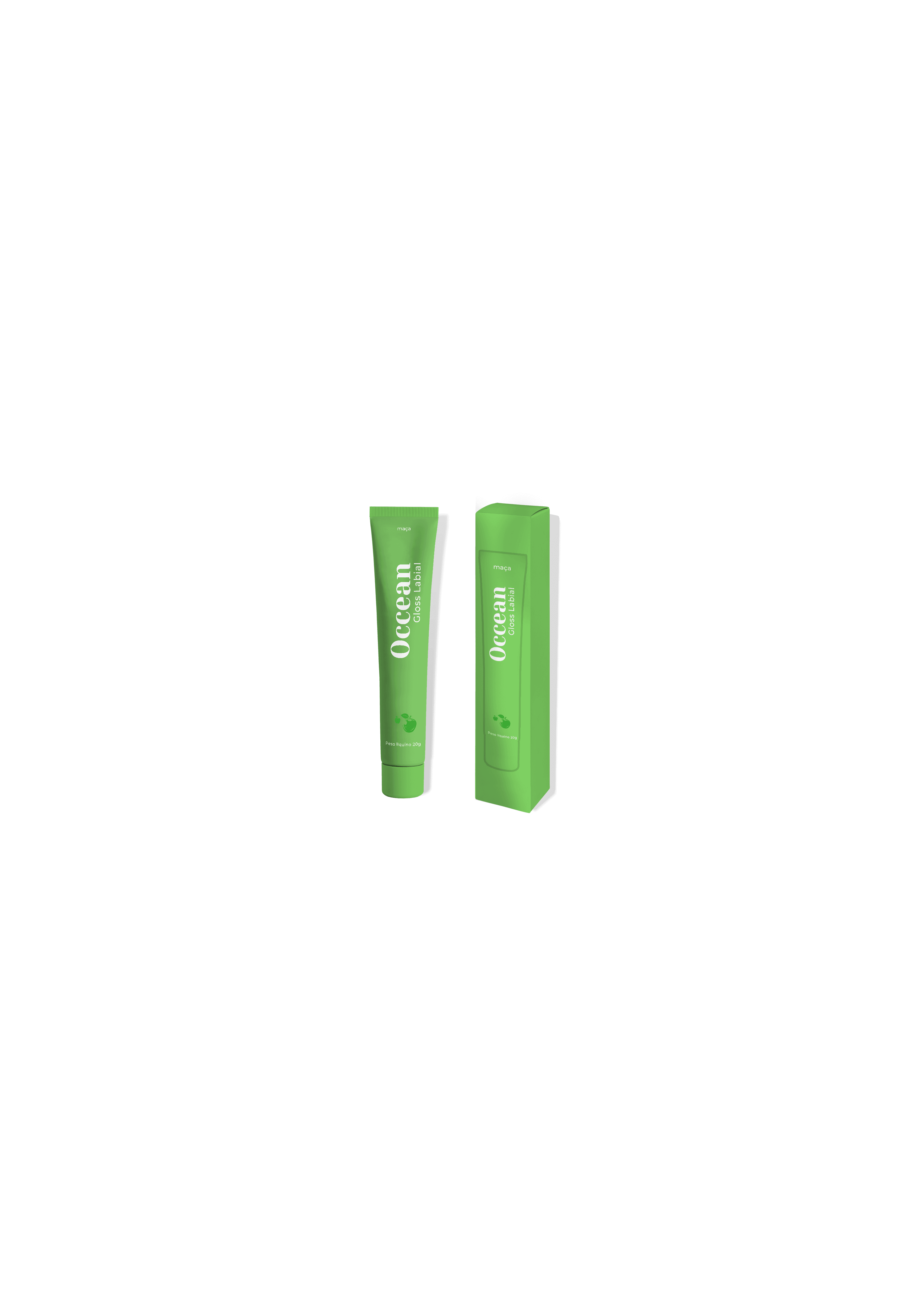 Lip Gloss Maçã Verde - Occean Gloss