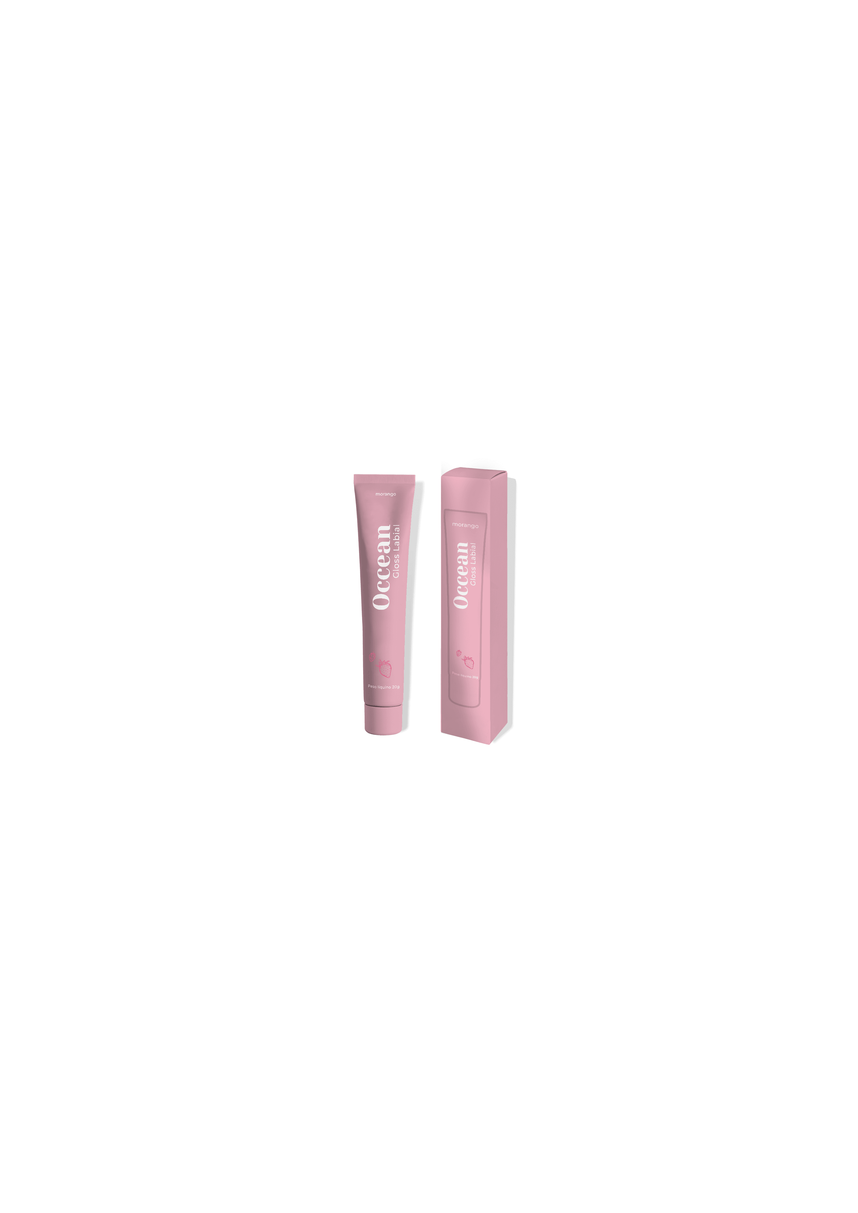 Lip Gloss Morango - Occean Gloss