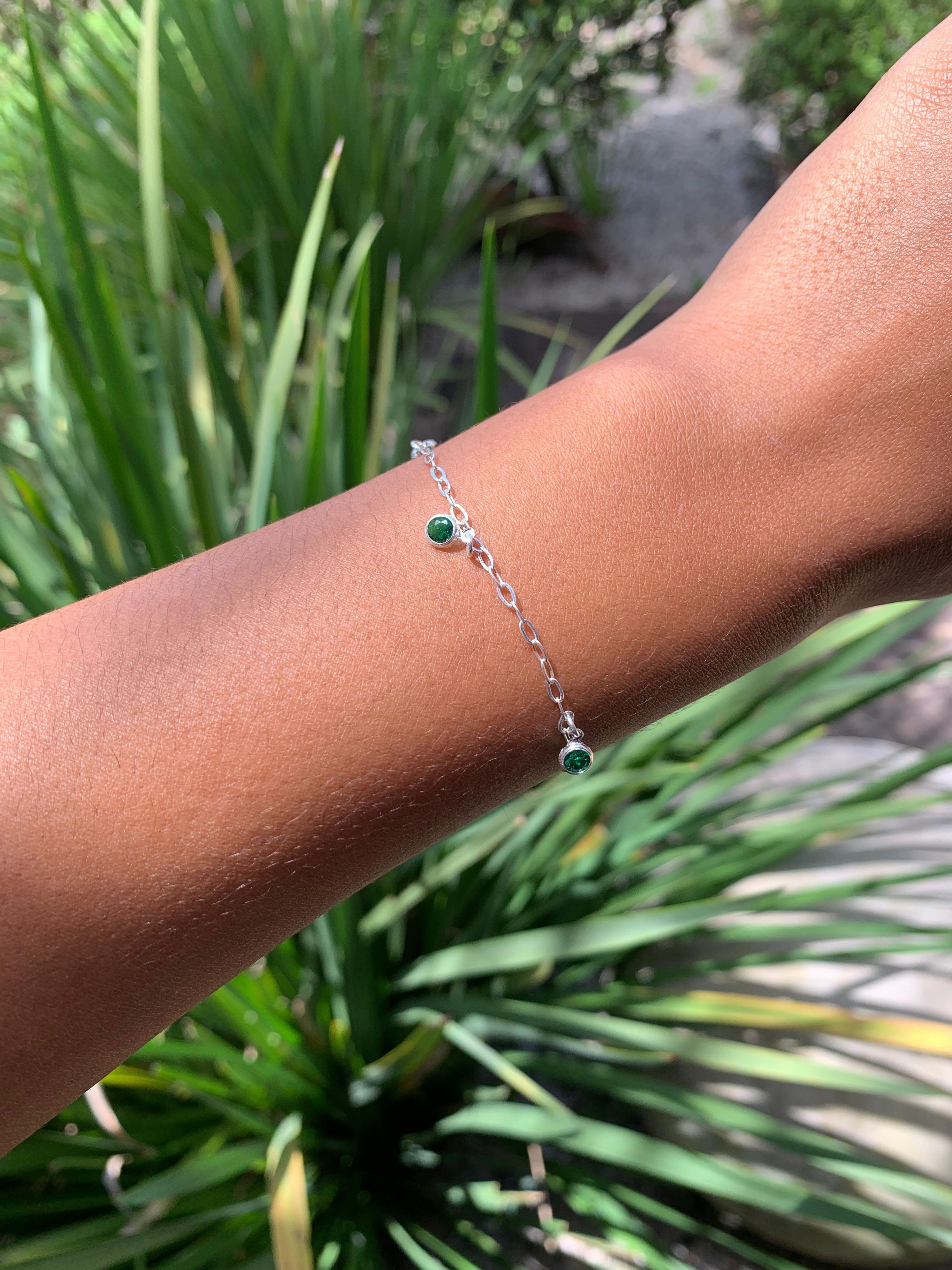 Pulseira Ponto Verde - AURI PRATAS
