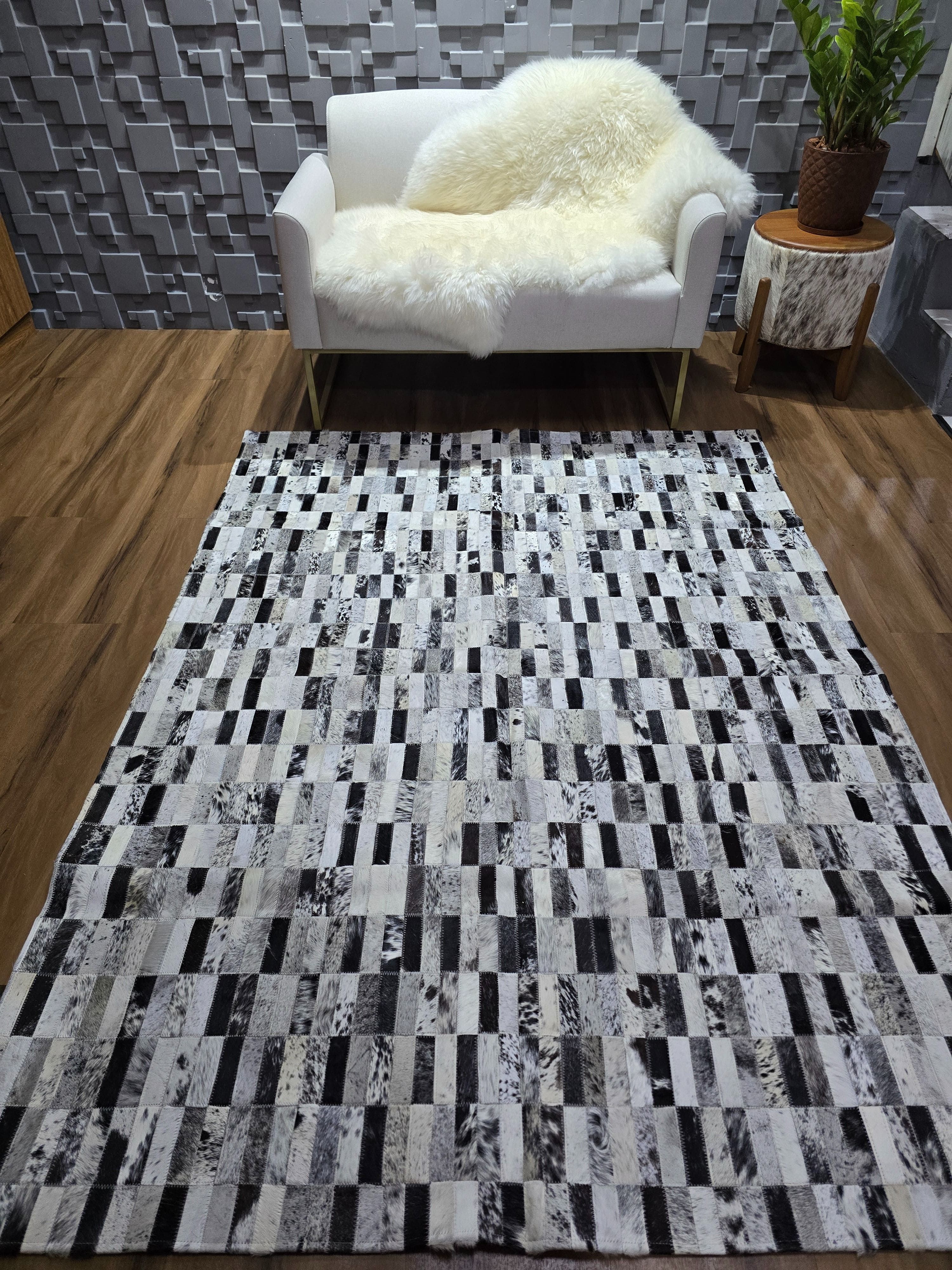 Promoção 1,50x2,0 preto e branco - Tapetes Route 235