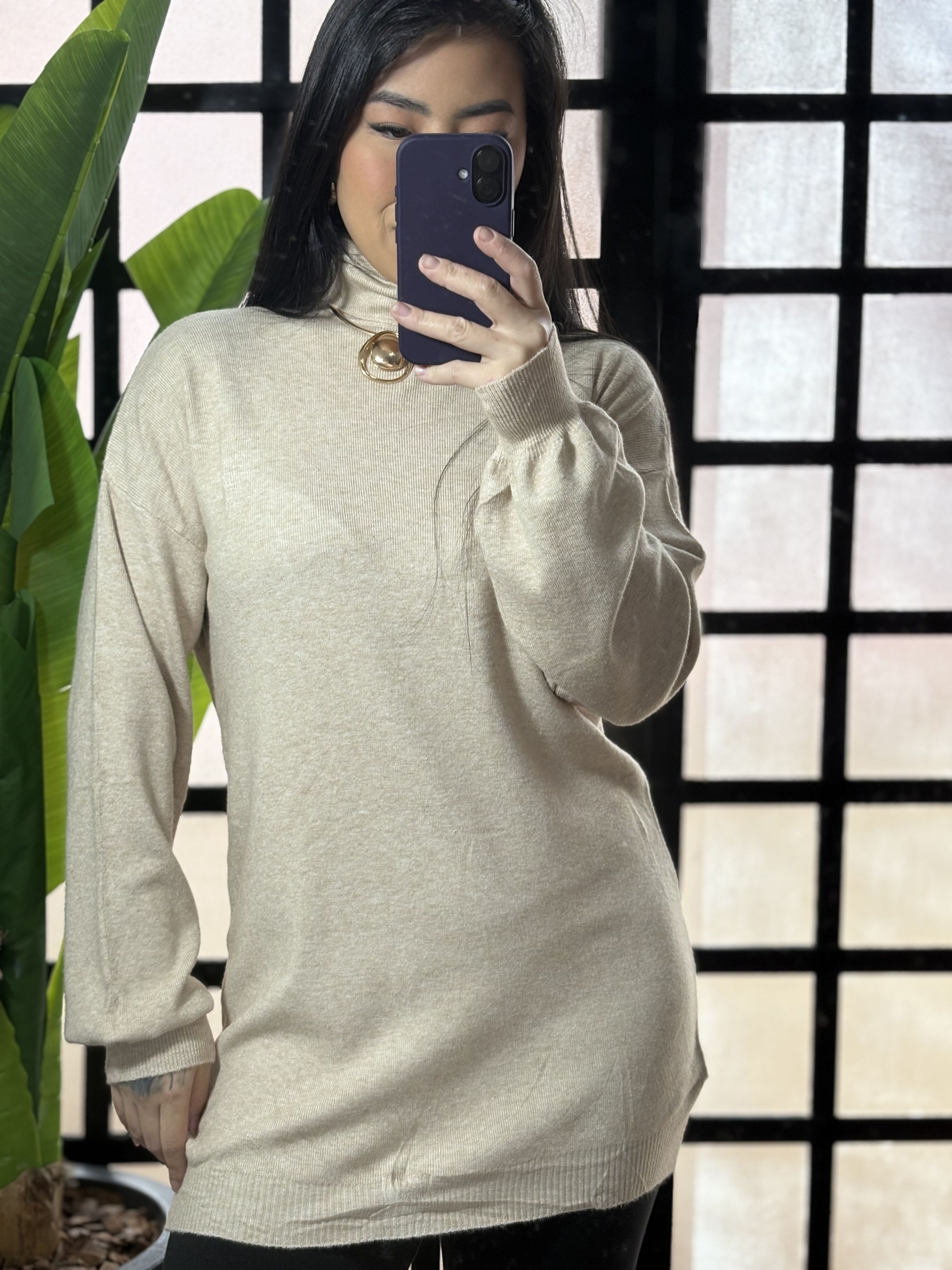 Veste Legging Trico Noemi 002 - Bege 
