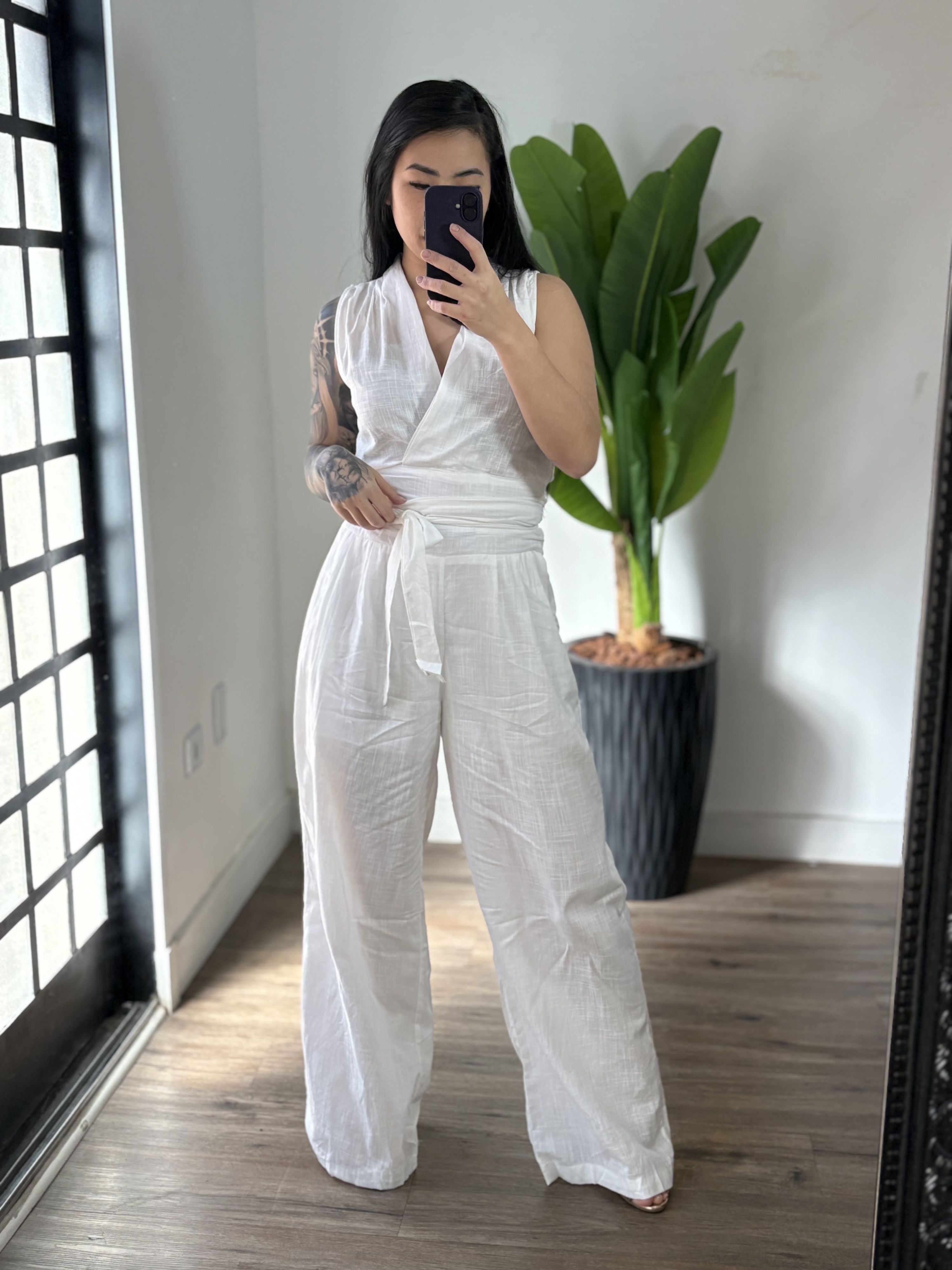 Conjunto linho Beth Branco - 111