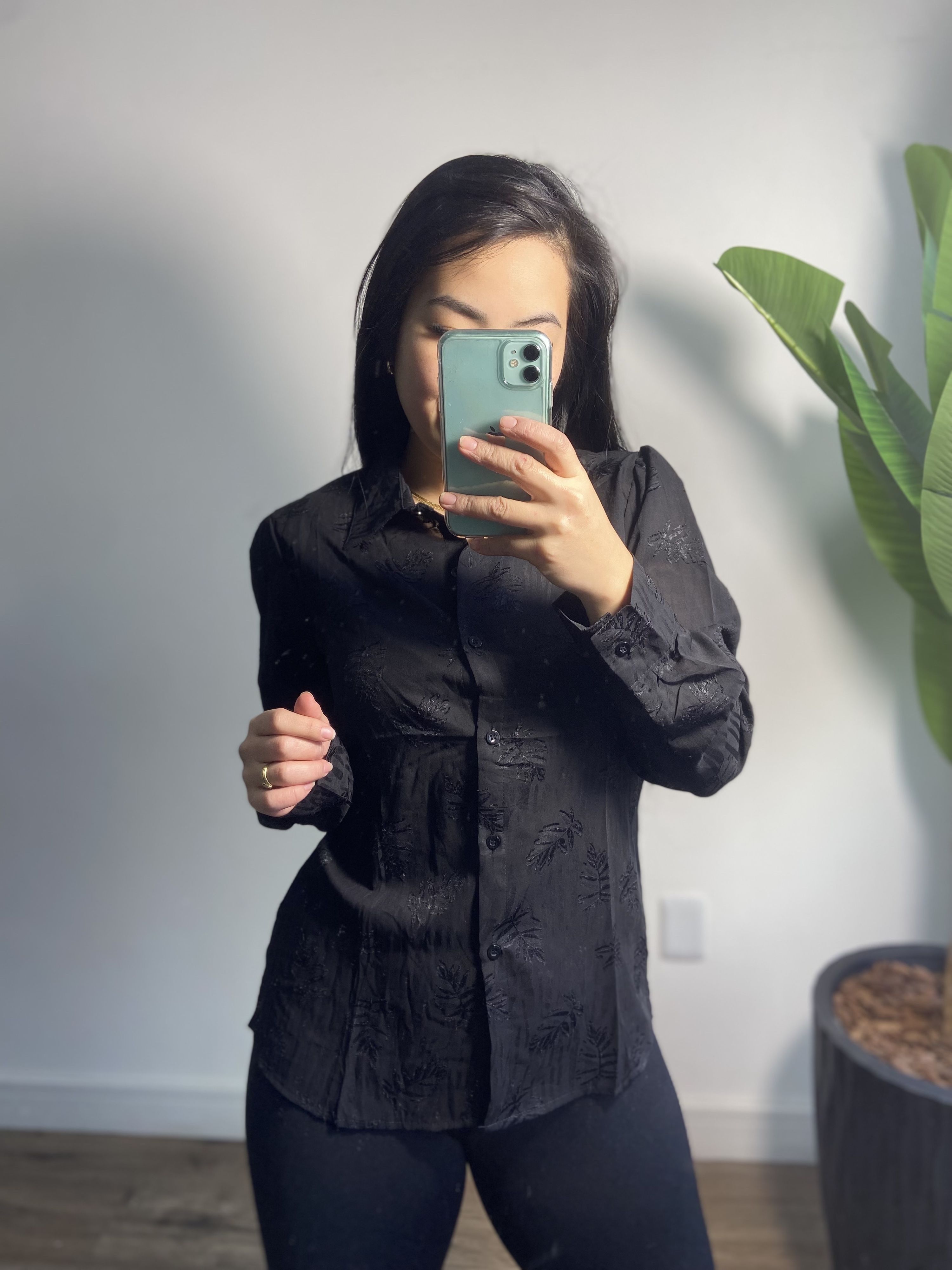 Camisa Delicada Patrícia 5546 - Preto