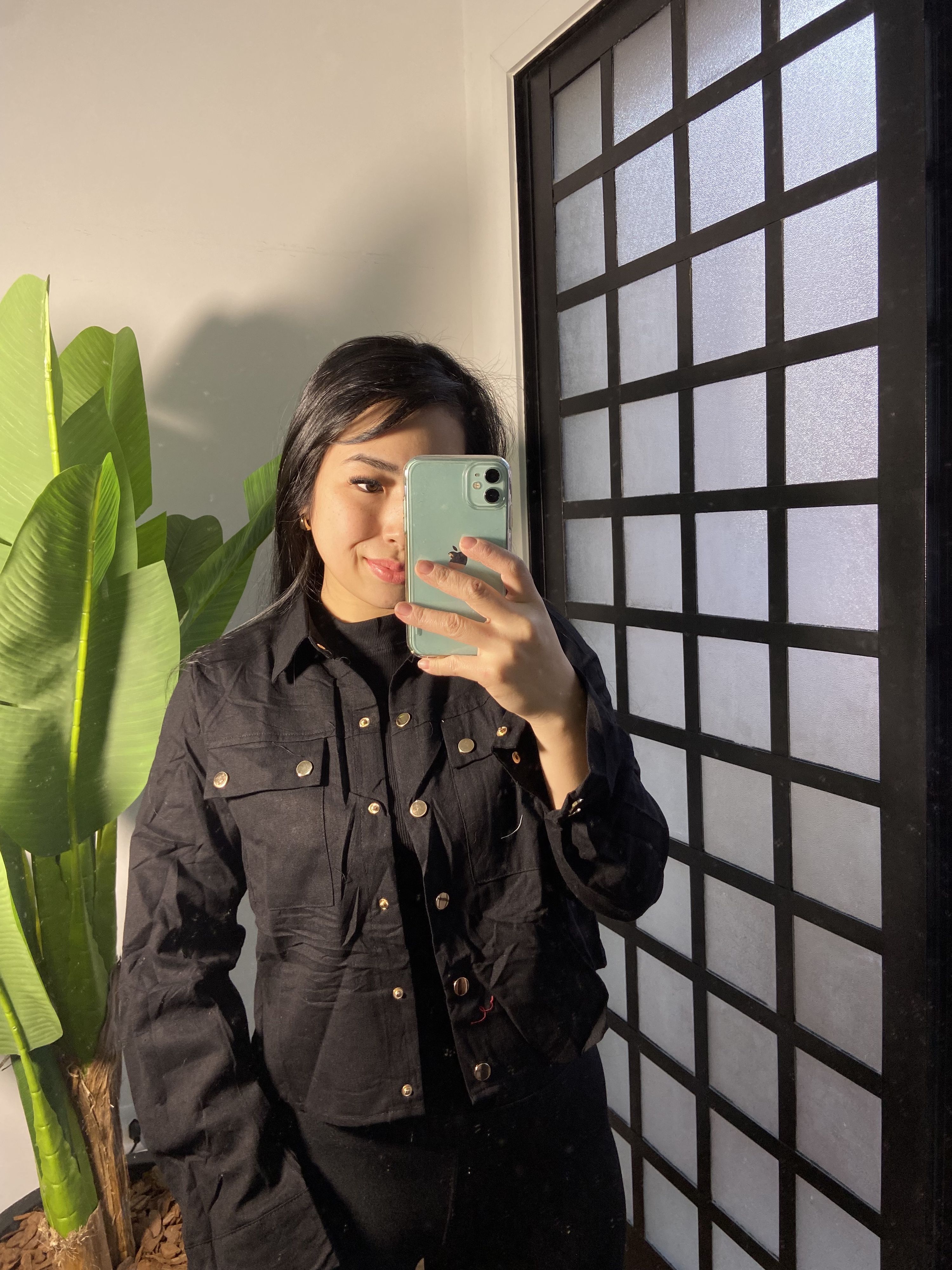 Camisa Linho Marta 33563 - Preto 