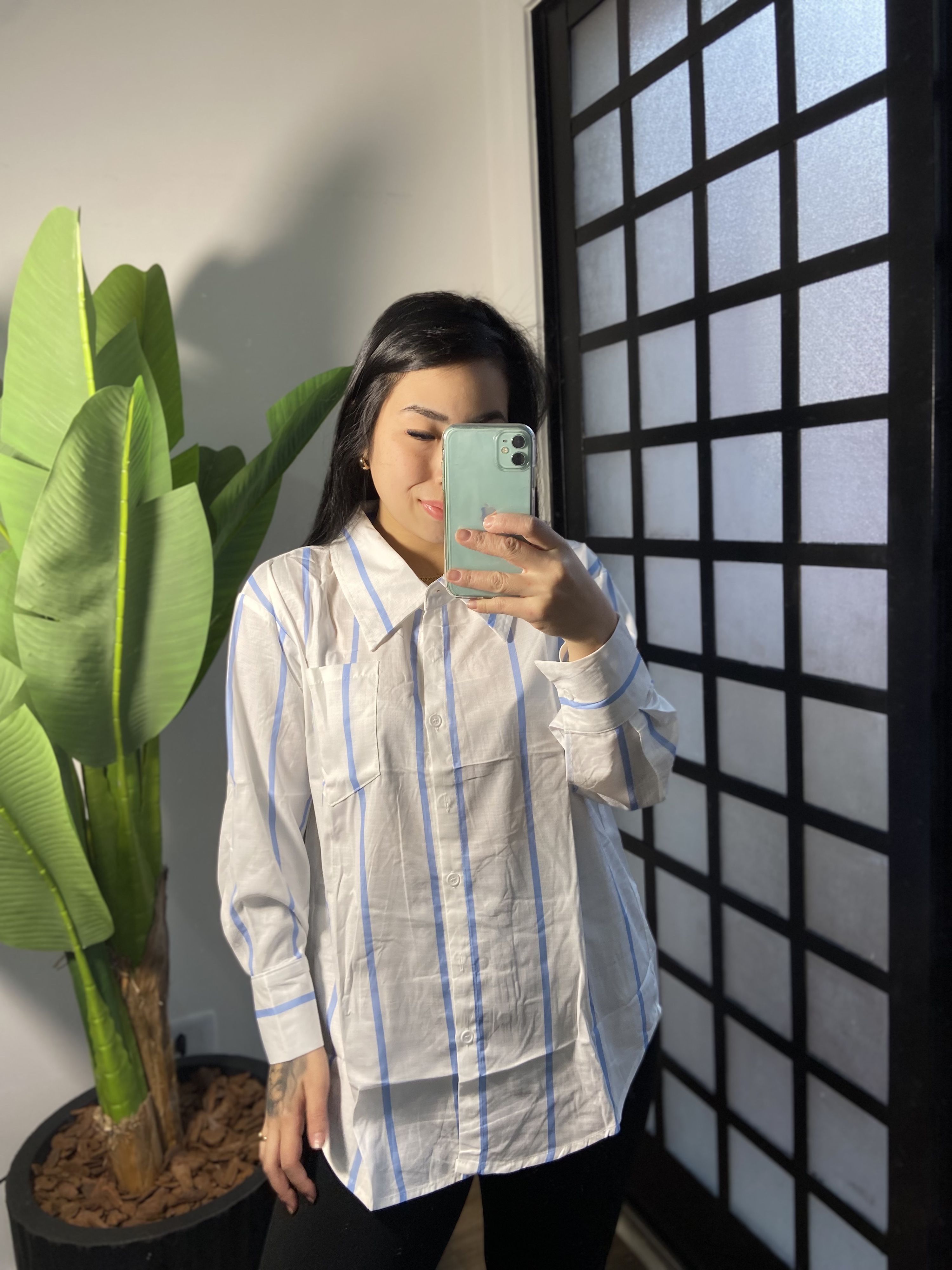 Camisa listrada Jade 29151 - Azul 