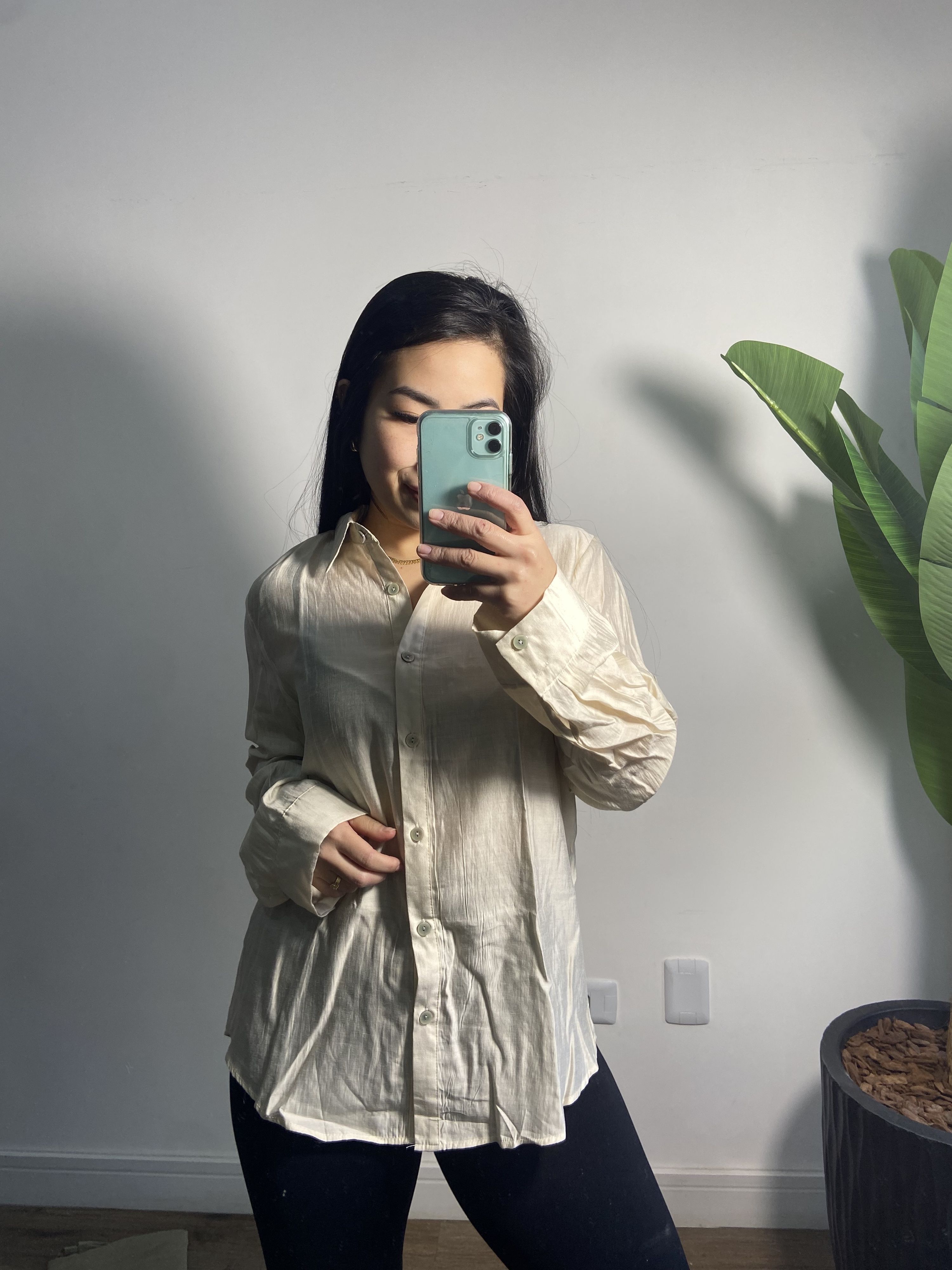 Camisa delicada Lorena 3316 - Bege 