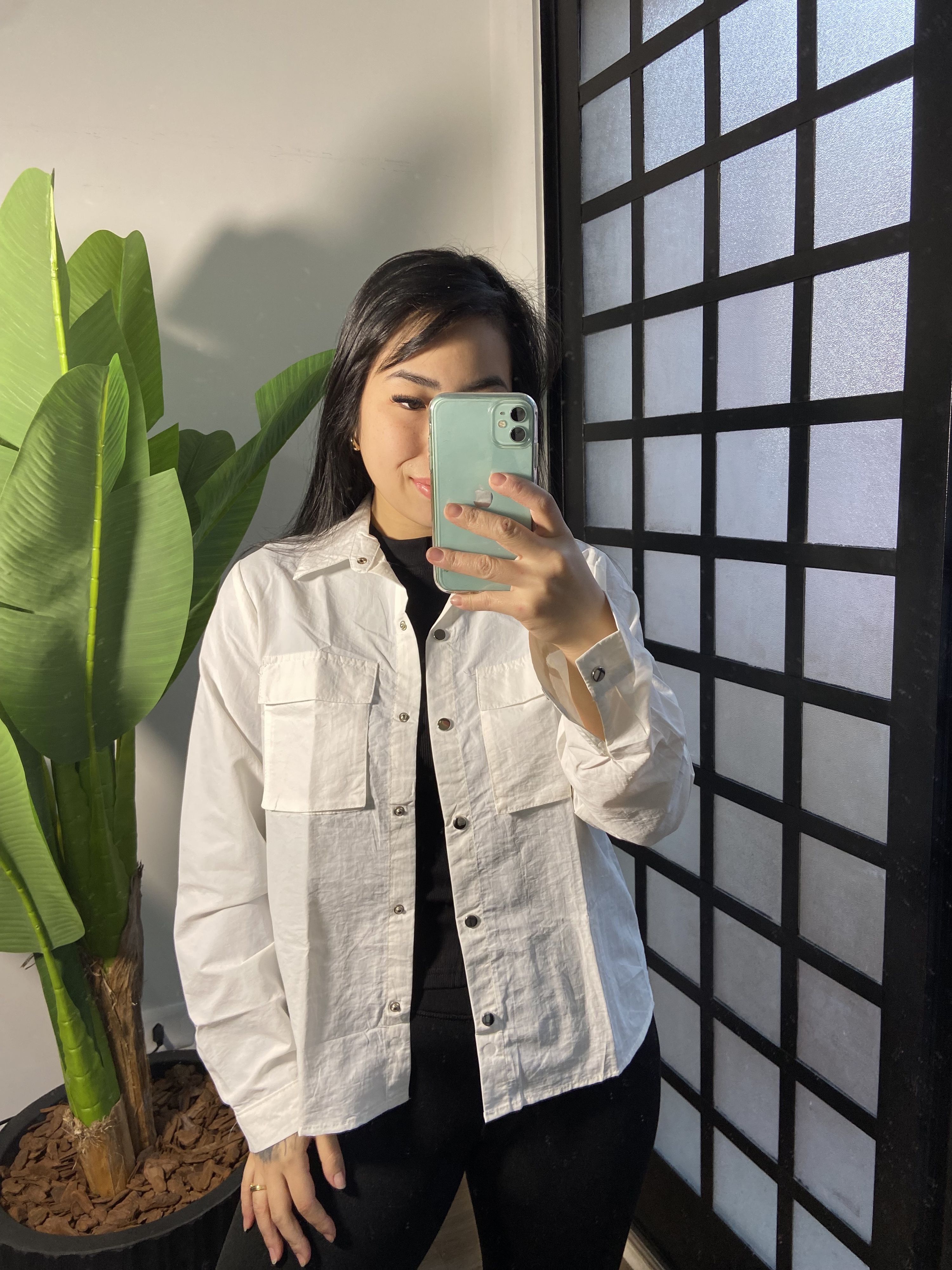 Camisa botões Jaiane 33326- Branco 