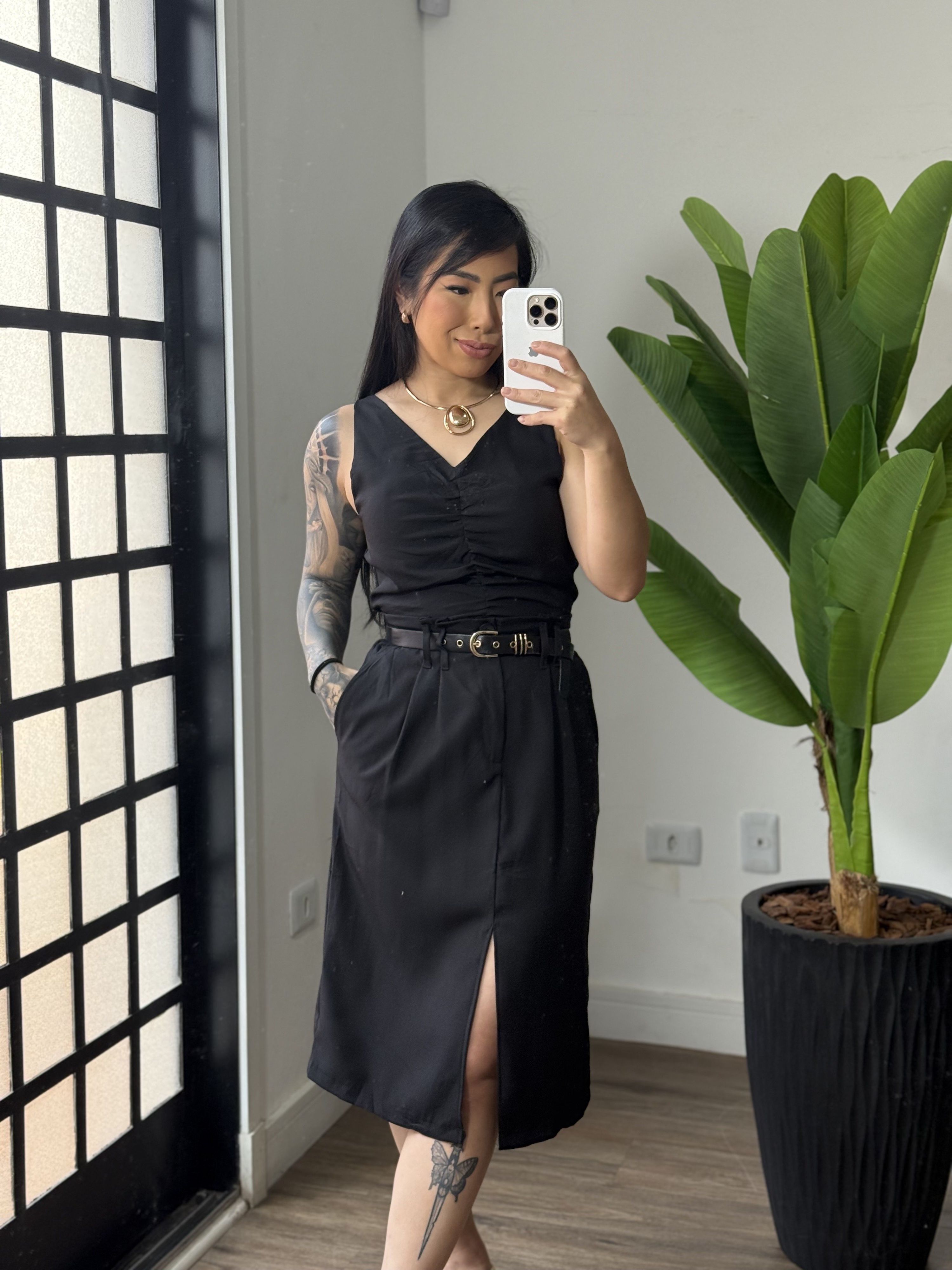 Conjunto saia Sabrina 2127 - Preto 