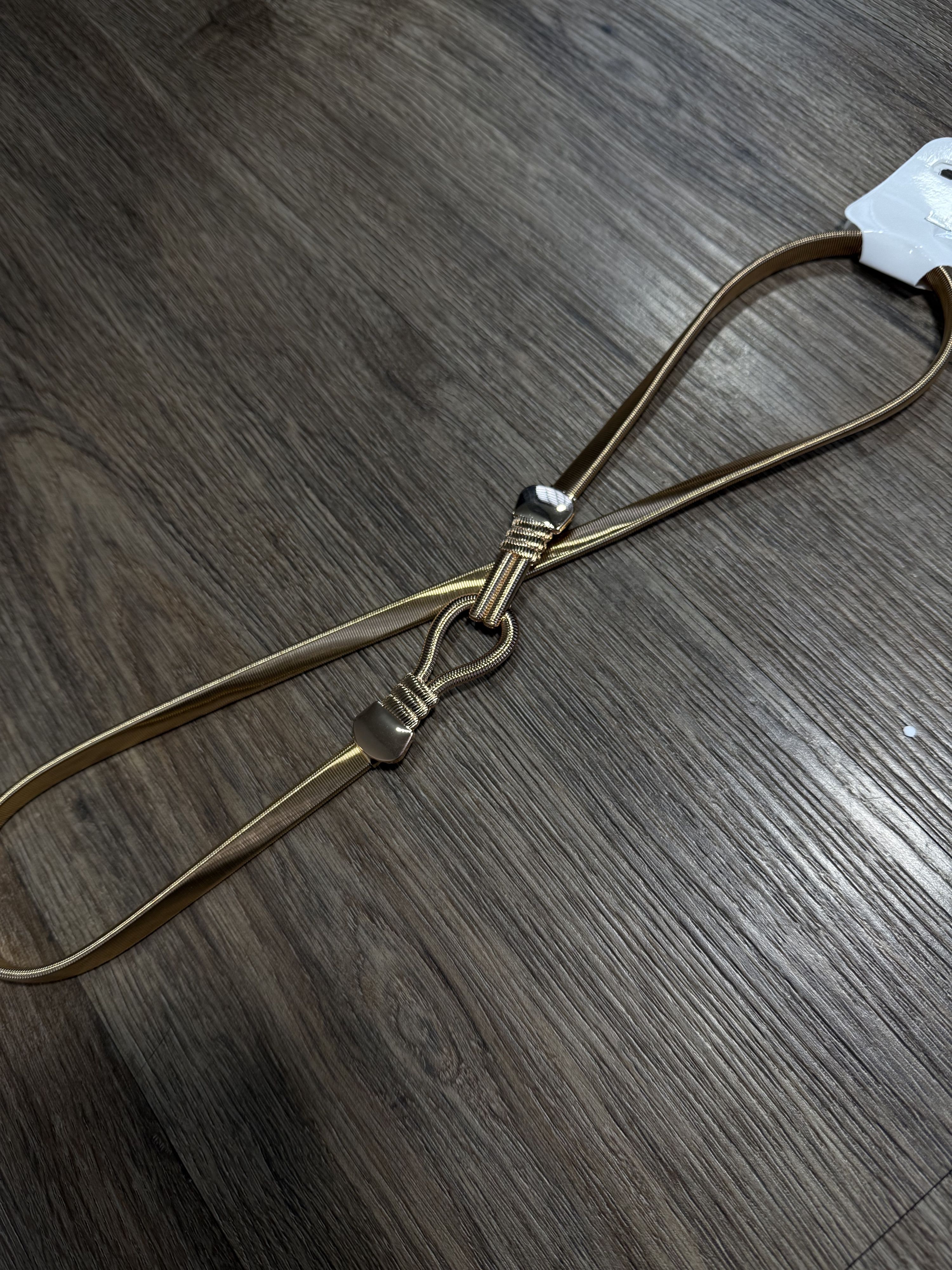Cinto malha dourado 02