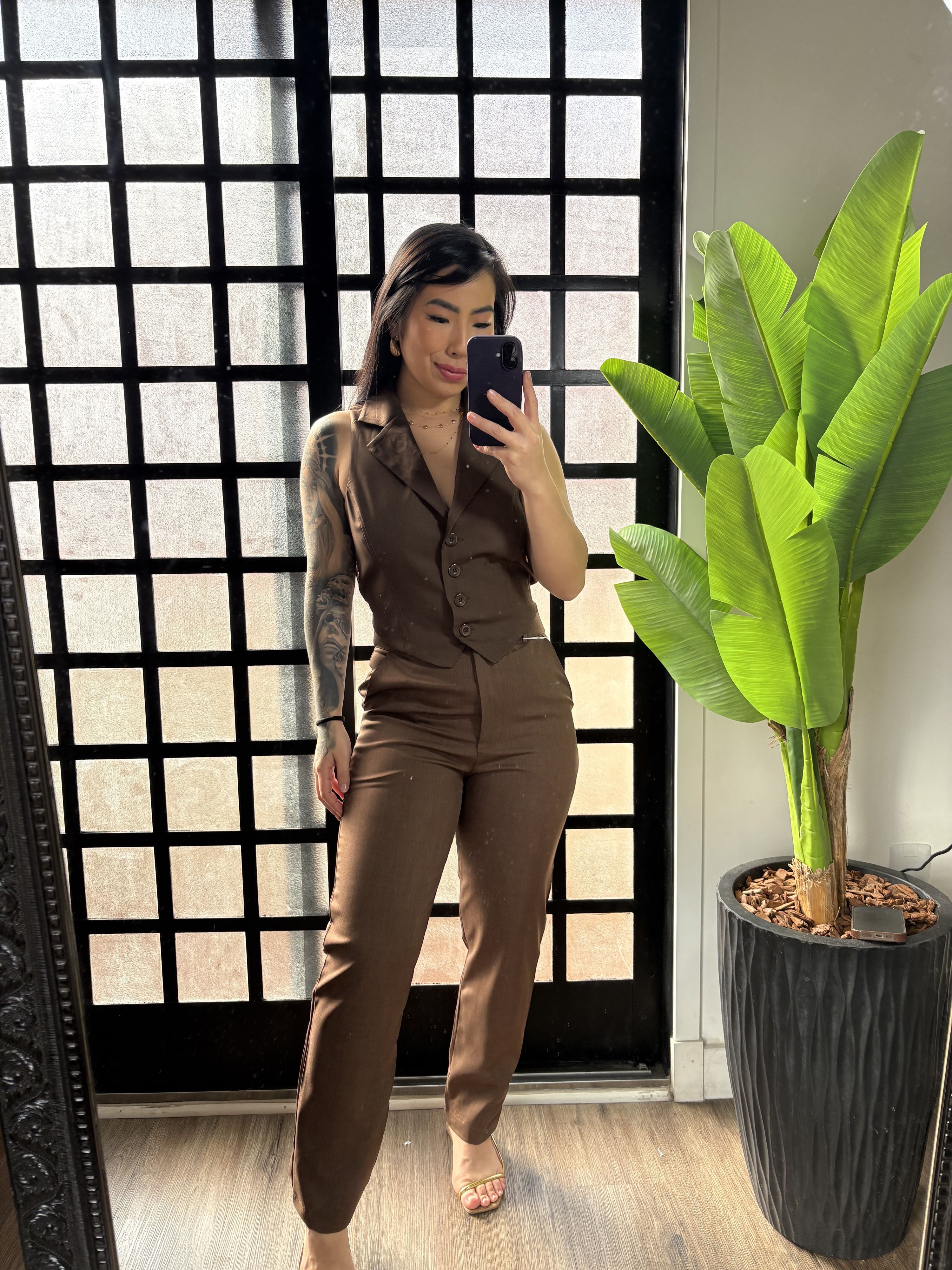 Conjunto Mafalda 61013 - Marrom
