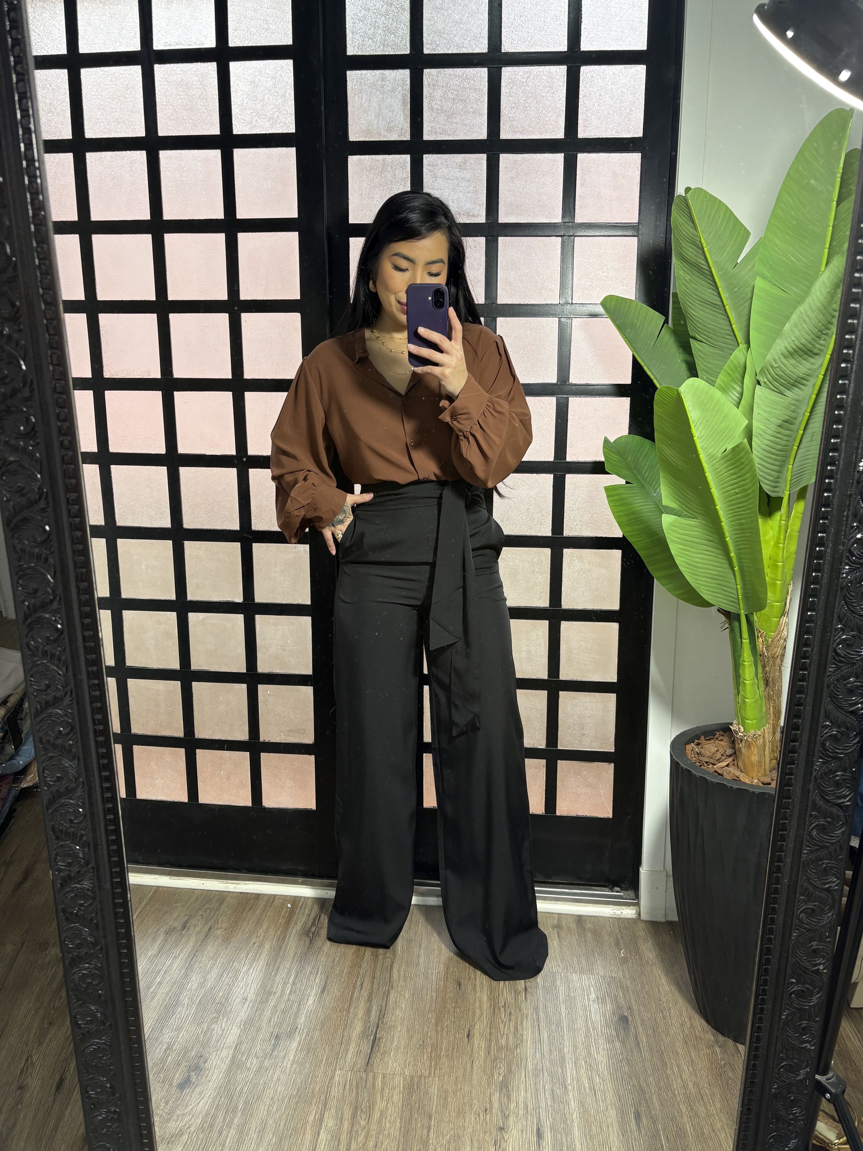 Calça alfaiataria Karol 1656 - Preto 