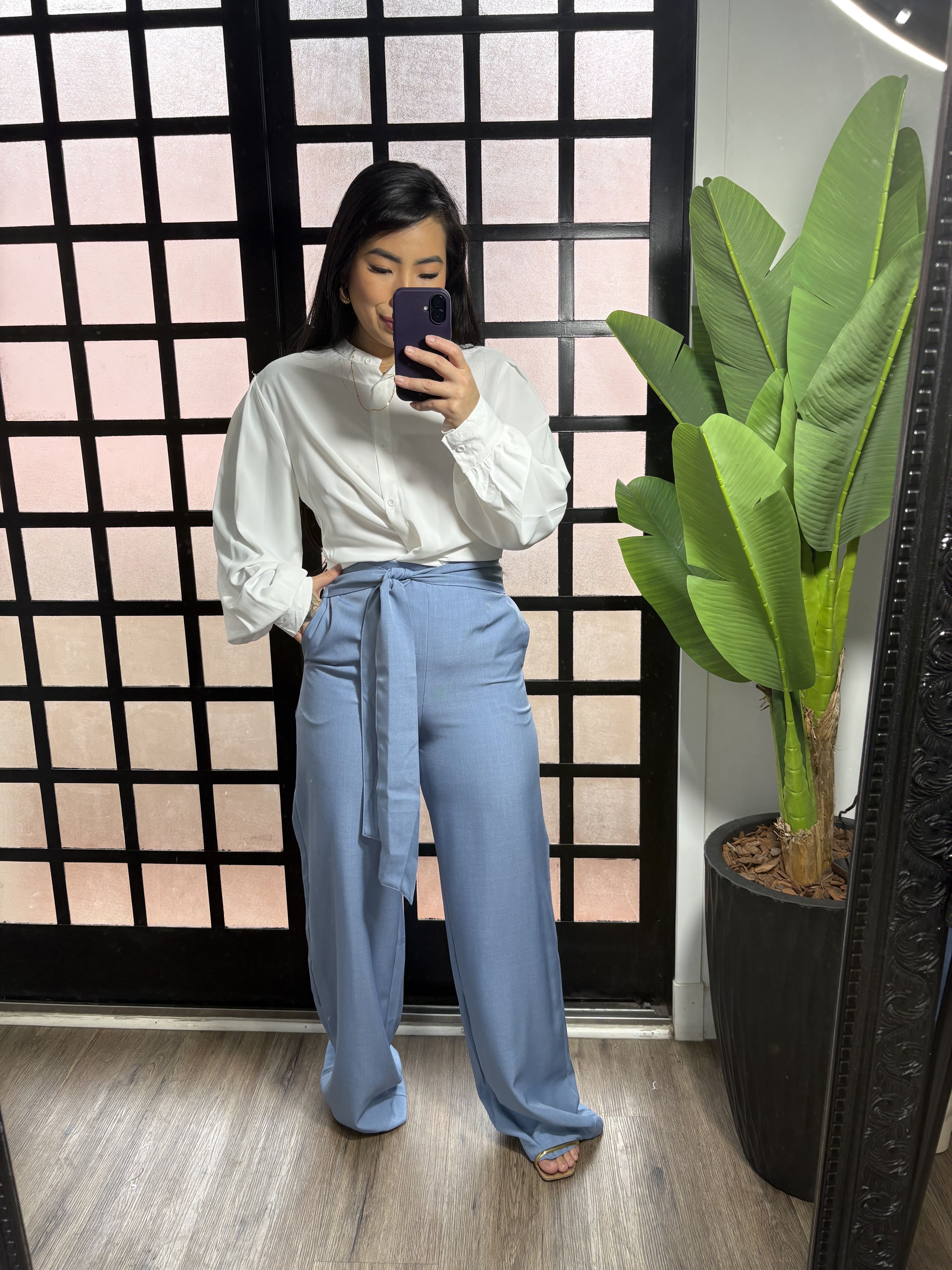 Calça alfaiataria Karol 1656 - Azul 